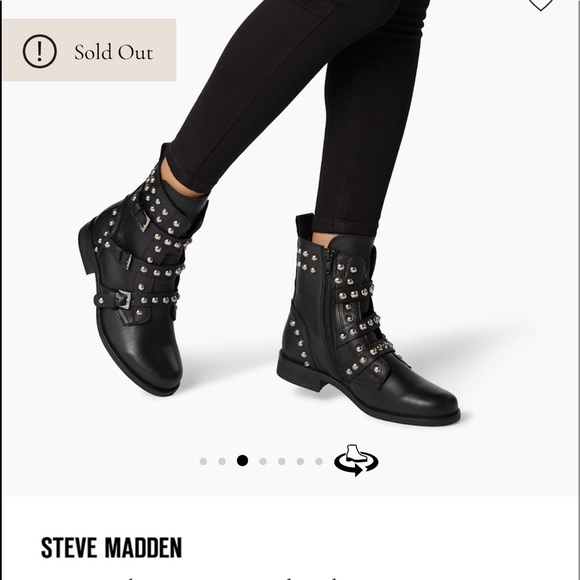 Steve Madden Mexican Leather Studded Boots - Picture 2 of 16